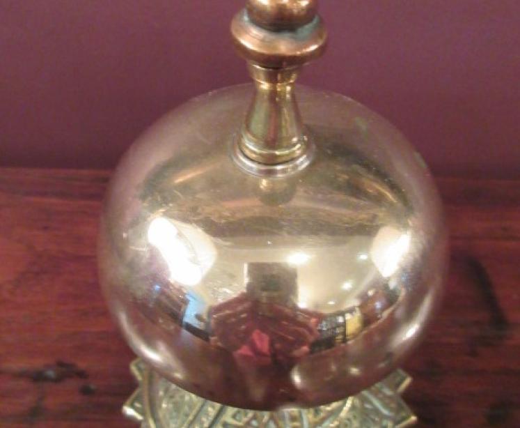Victorian Antique Cast Brass Counter Bell - Image 3