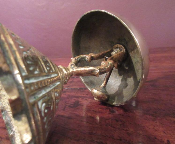 Victorian Antique Cast Brass Counter Bell - Image 4