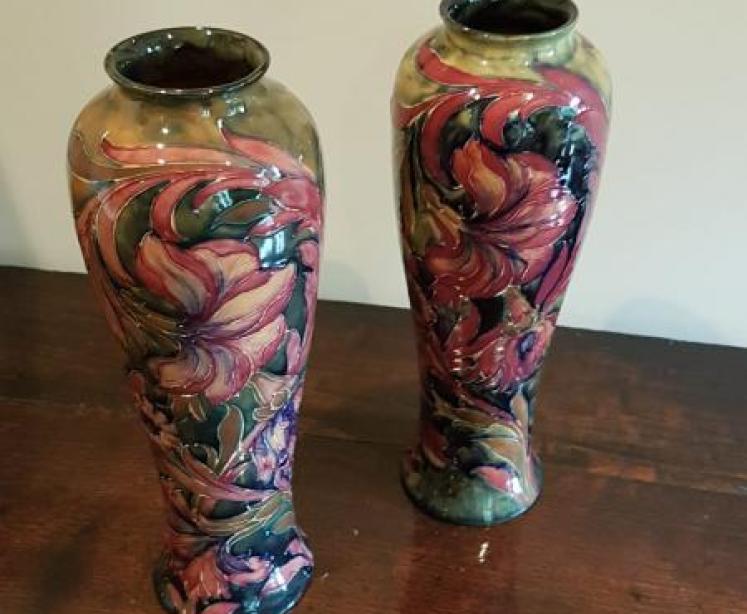 Superb Pair of Early Moorcroft Spanish Vases - Image 1