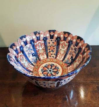 Outstanding Large Antique 19th Century Imari Bowl
