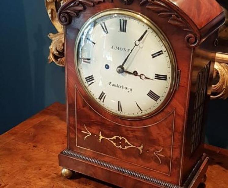 William IV Period Antique Double Fusee Bracket Clock - Image 1