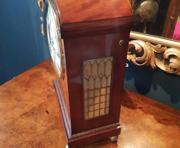 William IV Period Antique Double Fusee Bracket Clock - Image 4