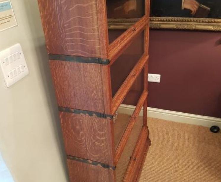 Edwardian Solid Oak Globe Wernicke Sectional Bookcase - Image 2