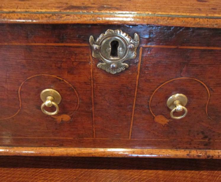 Rare William & Mary Period Inlaid Lace Box - Image 5