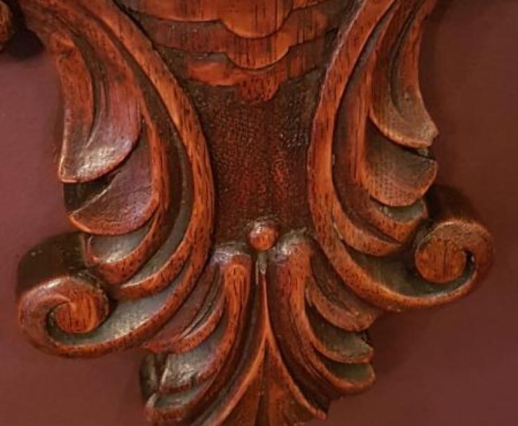 Victorian Carved Oak Banjo Barometer with Skeletonised Movement - Image 4