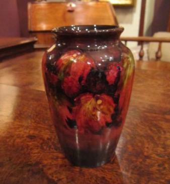 Rare Moorcroft Flambe Leaf & Blackberries Vase
