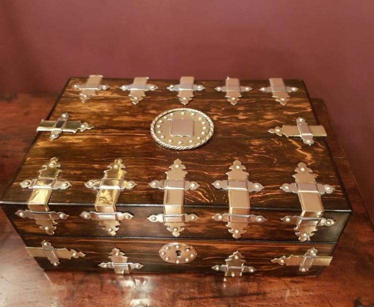 Superb Antique Victorian Caromandel Jewel Box - Image 5