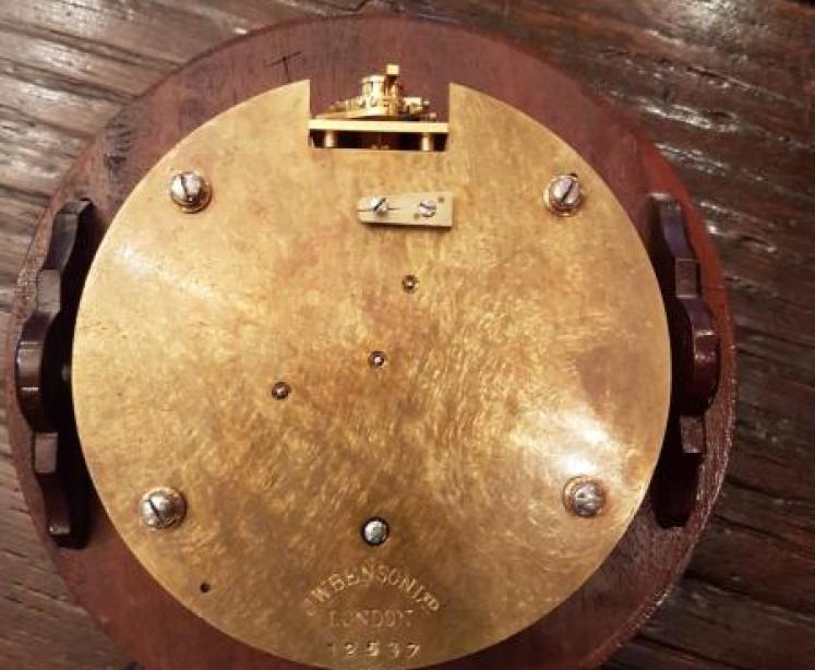 Antique J.W. Benson London 6" Dial Clock - Image 3