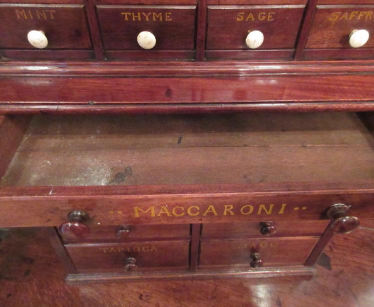 Rare Victorian Mahogany Wall Mounted Spice Cupboard  - Image 4