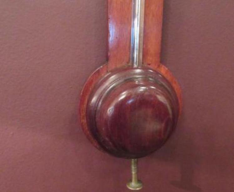 Slim Mid Victorian Antique Manchester Stick Barometer - Image 4