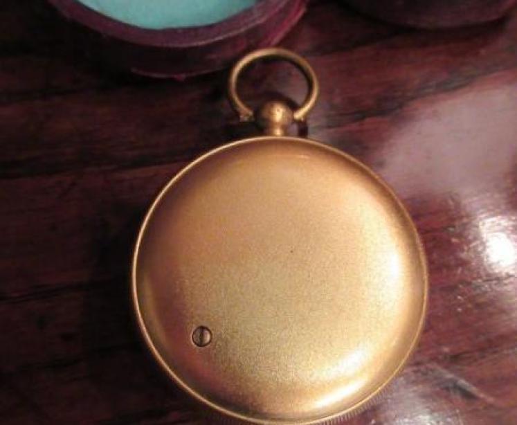 Antique Liverpool Pocket Barometer in Case - Image 3