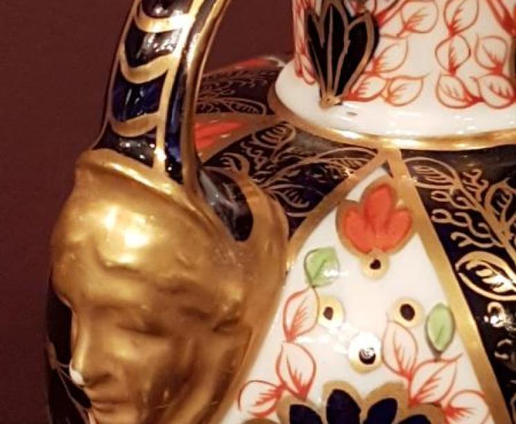 Antique Victorian Royal Crown Derby Imari Vase - Image 4