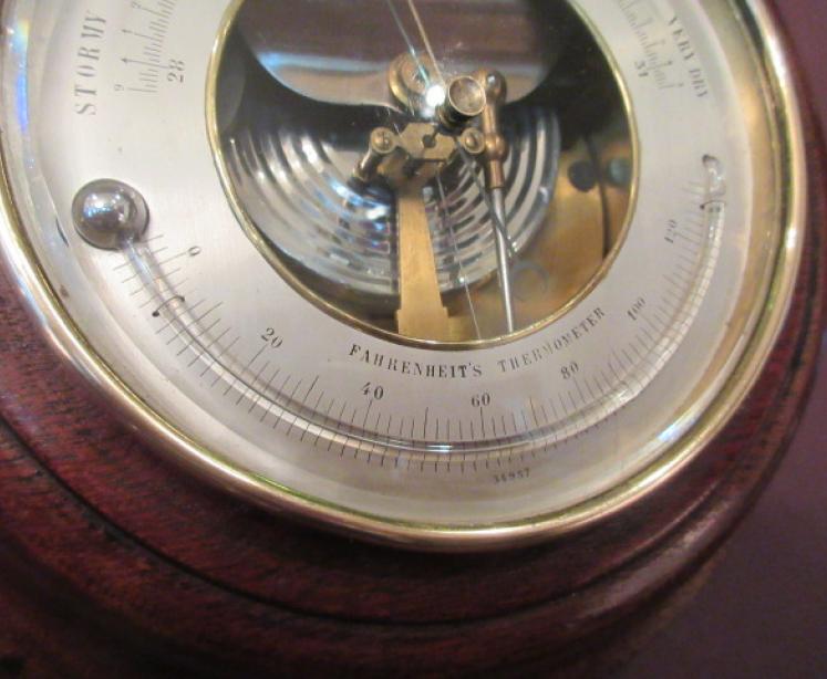 Superb Antique Holosteric Marine Barometer in Case - Image 4