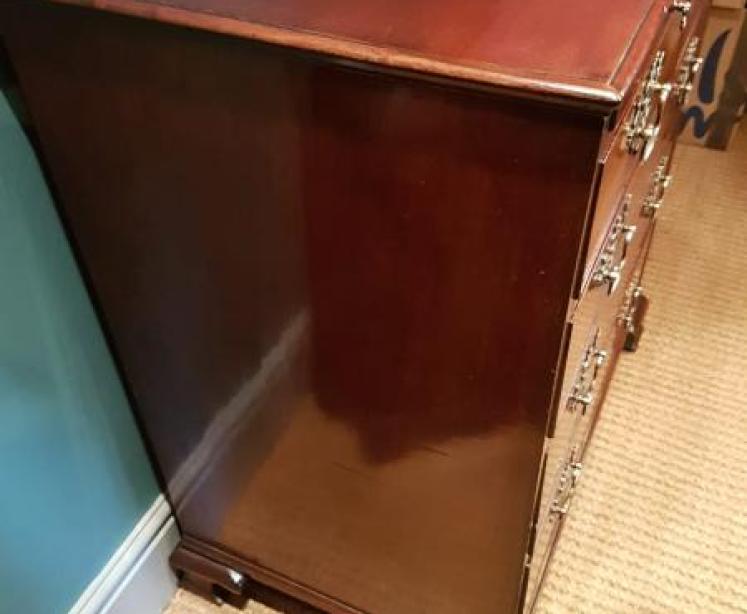 George III Period Antique Mahogany Brushing Slide Chest - Image 2