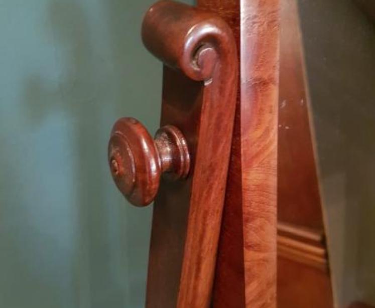 Unusual William IV Period Marble Topped Toilet Mirror - Image 3