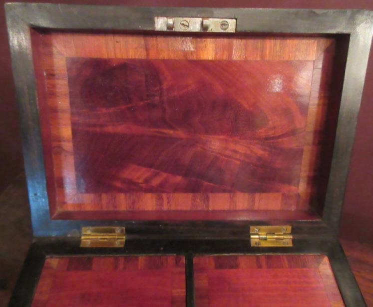 Regency Period Burr Yew Tea Caddy - Image 5