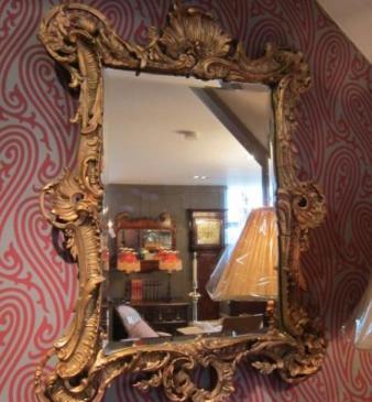 Fine Mid 19th Century Rococo Gilt Wall Mirror
