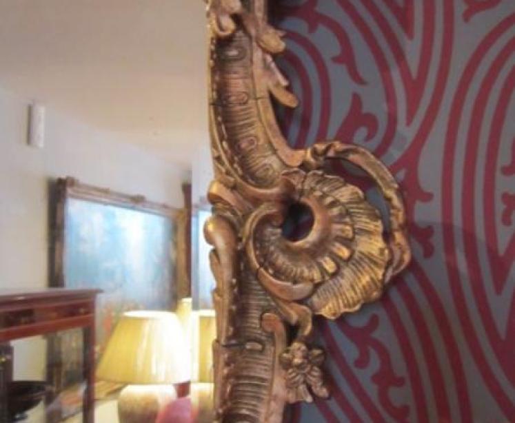Fine Mid 19th Century Rococo Gilt Wall Mirror - Image 3