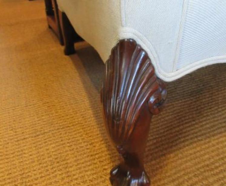 Superb 19th Century Upholstered Hump Back Sofa - Image 2