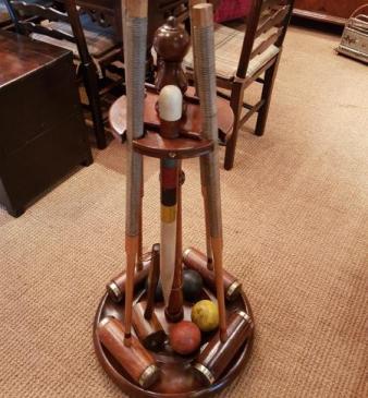 Antique Jacques Of London Croquet Stand