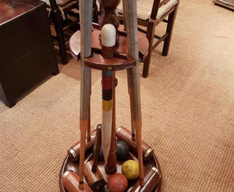 Antique Jacques Of London Croquet Stand - Image 1