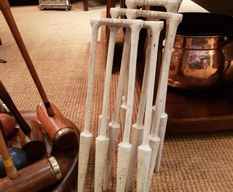 Antique Jacques Of London Croquet Stand - Image 4