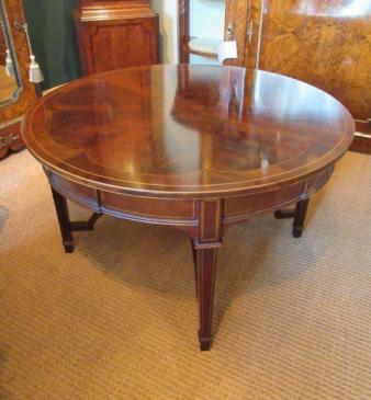 Fine Edwardian Period Figured 'Sunburst Top' Coffee Table