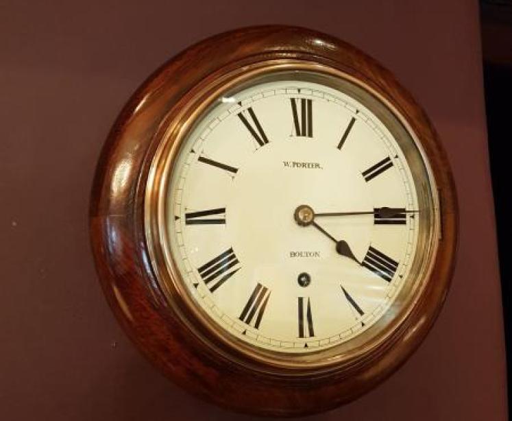Antique Edwardian Period 8" Oak Cased Dial Clock - Image 1
