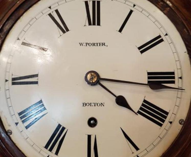 Antique Edwardian Period 8" Oak Cased Dial Clock - Image 2