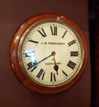 Antique Walnut English Dial Clock