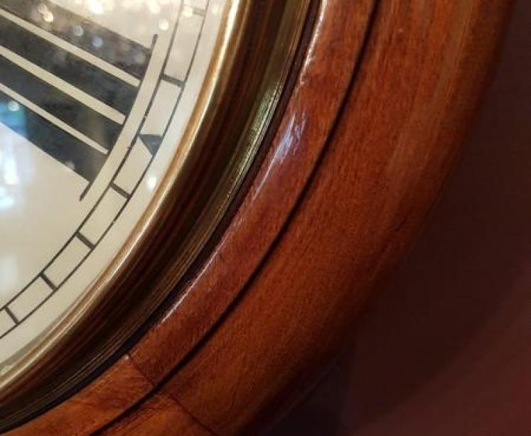 Antique Walnut English Dial Clock - Image 3