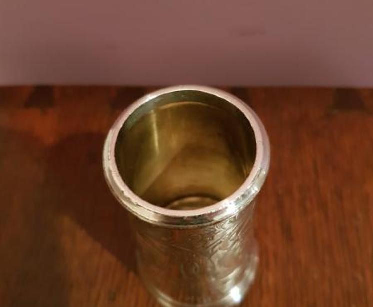 Engraved Silver Spirit Measure - Image 4