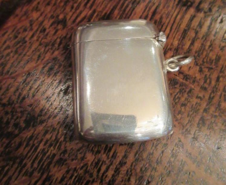 Edwardian Silver Yorkshire White Rose Vesta Case - Image 2