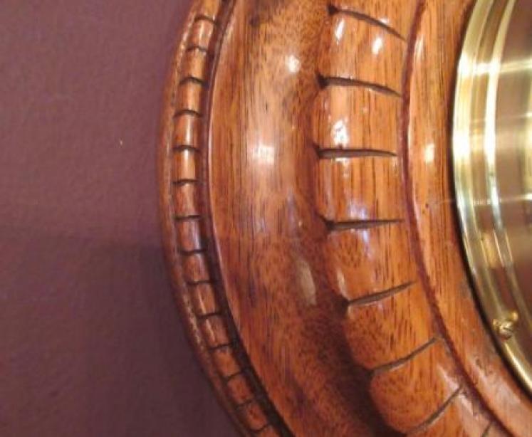 Mid Victorian Polished Oak Negretti & Zambra Barometer - Image 3