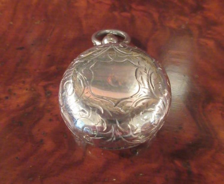 Victorian Antique Silver Engraved Sovereign Case - Image 1