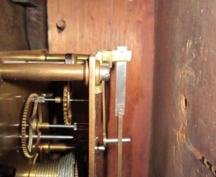 Fine Mid 19th Century Mahogany Fusee Wall Clock - Image 5