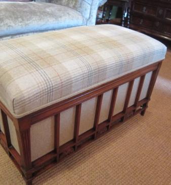 Outstanding Art Nouveau Shoolbred of London Ottoman