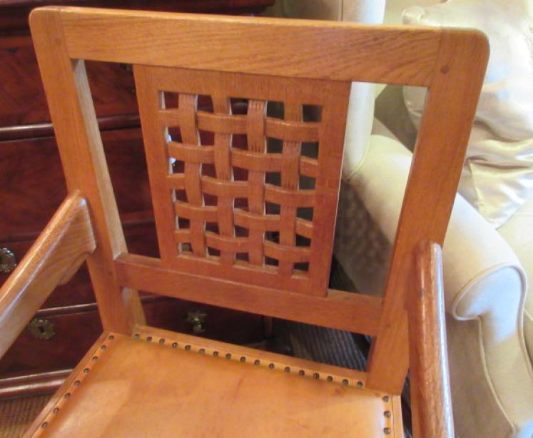 1950's Mouseman Adzed Oak Armchair - Image 3