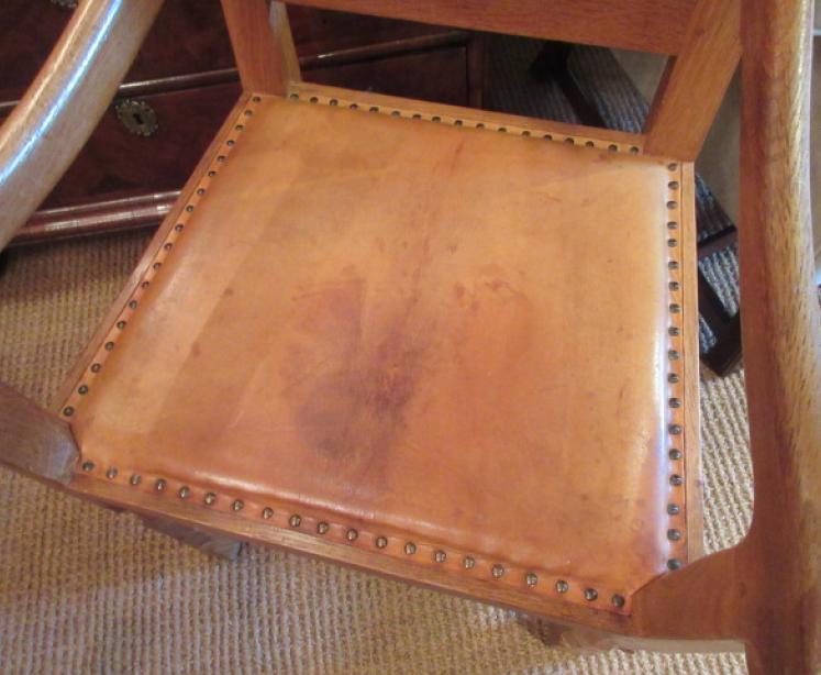 1950's Mouseman Adzed Oak Armchair - Image 4