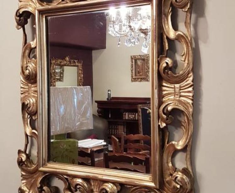 Antique Victorian Timber Gilt Mirror - Image 2