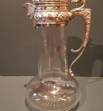 Victorian Silver Mounted London Claret Jug