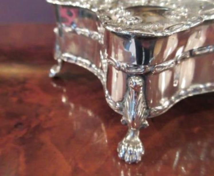 Edwardian Antique Silver Embossed Jewellery box - Image 3