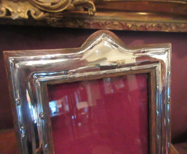 Pair of George V Period Chester Silver Photo Frames - Image 4