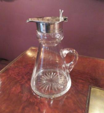 George V Period Antique Silver Whisky Noggin 