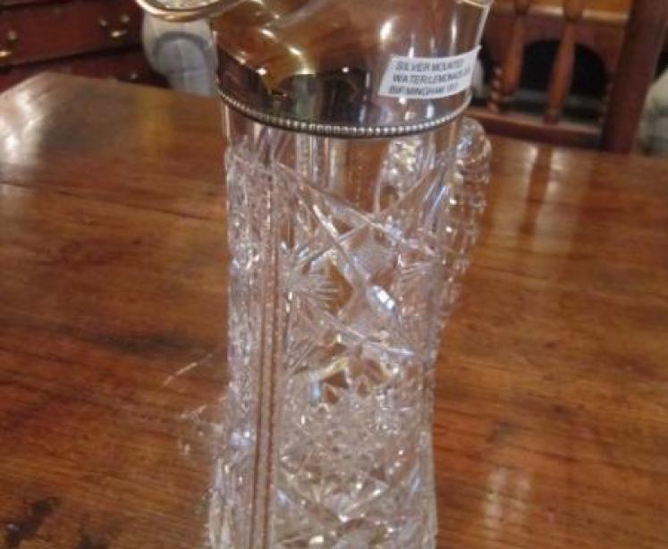 Superb George V Silver & Cut Glass Lemonade Jug - Image 5