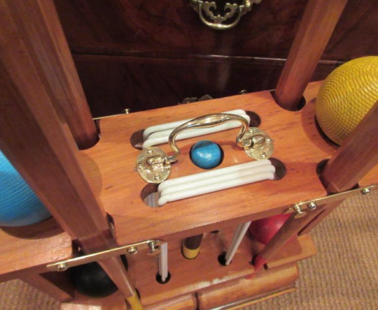 Edwardian Period Antique Croquet Set in Stand - Image 3