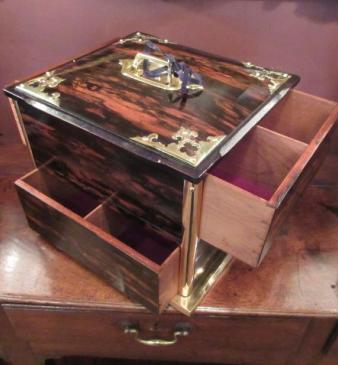 Superb Mid Victorian Coromandel Secret Drawer Box