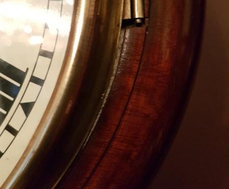 Antique Victorian 8 Day Bell Chiming Dial Clock - Image 4