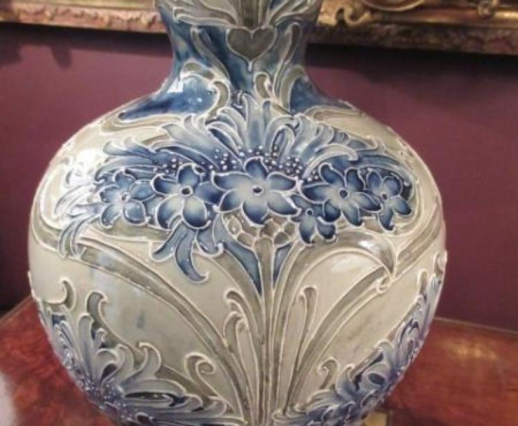 Moorcroft Florian Ware Chrysanthemum Vase - Image 2