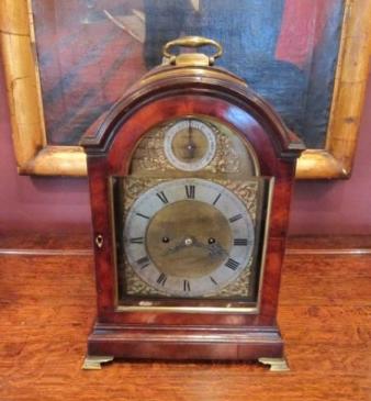 Fine George III London Fusee Bracket Clock